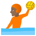 🤽🏾 person playing water polo: medium-dark skin tone display on JoyPixels